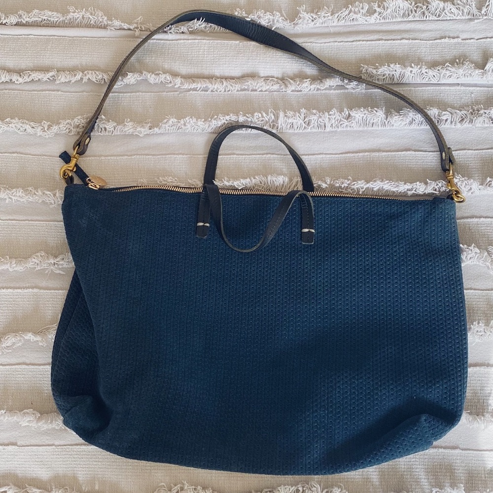 Clare V Navy Tote